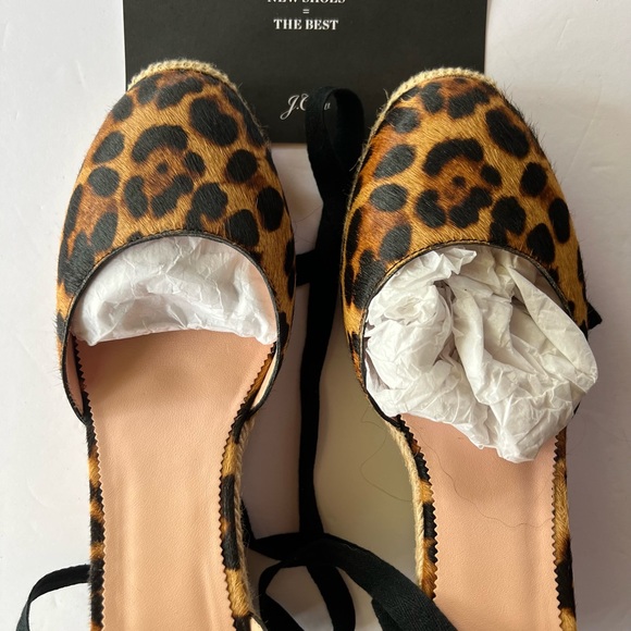 Leopard Print Espadrille J.Crew  Wedge Sandals - Picture 5 of 9